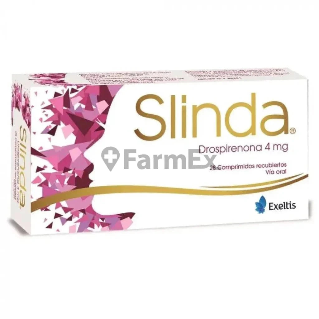 Slinda 4 mg x 28 comprimidos Farmex-Pluxee-Persistente
